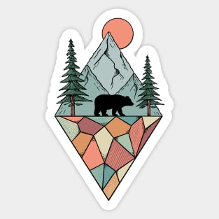 Nature polygons Sticker